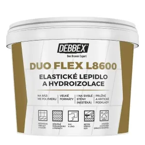 Den Braven Elastické lepidlo a hydroizolácia DUO FLEX L8600 5 kg Debbex