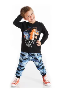 Denokids Shark Party Boys T-shirt Pants Suit
