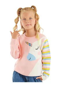 Denokids Unicorn Girls Pink Knitwear Sweater #7926315