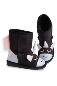 Denokids Black Unicorn Girls' Boots #8609301