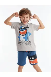 Denokids Bandit Shark Boys T-shirt Shorts Set #5913254