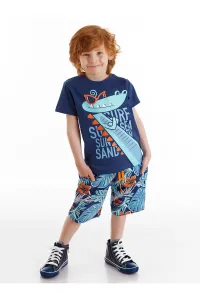 Denokids Surfer Croco Boy's T-shirt Shorts Set