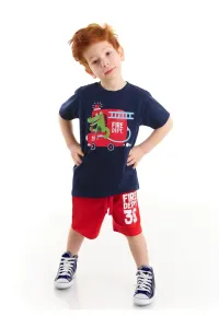 Denokids Firefighter Alligator Boy T-Shirt Shorts Set