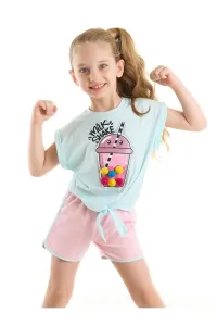Denokids Sweet Milkshake Girls T-shirt Shorts Set