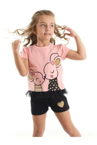 Denokids Cute Mouse Girls Kids T-shirt Shorts Set