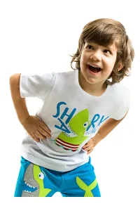 Denokids Shark Island Boys T-shirt Shorts Set
