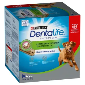 PURINA Dentalife snacky, 2 balenia - 25% zľava - Dentalife  pre veľkých psov (2 x 36 kusov)