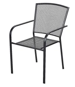 DEOKORK Kovová stolička MAYA (čierna) #8135923