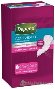 DEPEND ACTIVE-FIT Ultra Mini inkontinenčné vložky pre ženy 22ks