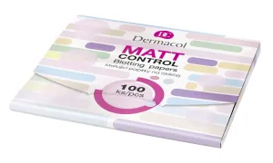 Dermacol Matt Control 100 ks čistiace obrúsky pre ženy na všetky typy pleti; na mastnú pleť