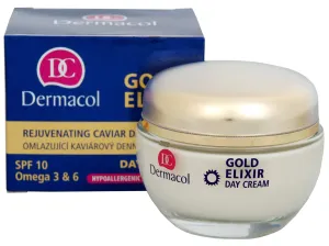 Dermacol Gold Elixir Rejuvenating Caviar Day Cream omladzujúci pleťový krém proti vráskam 50 ml