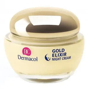 Dermacol Gold Elixir 50 ml nočný pleťový krém pre ženy na veľmi suchú pleť; výživa a regenerácia pleti; proti vráskam