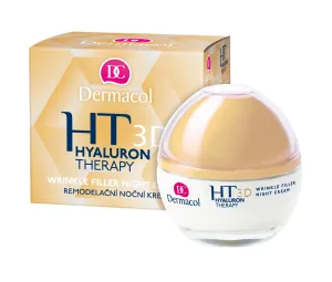 Dermacol 3D Hyaluron Therapy 50 ml nočný pleťový krém pre ženy na veľmi suchú pleť; výživa a regenerácia pleti; proti vráskam