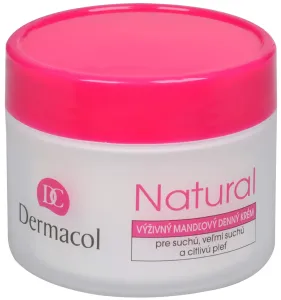 Dermacol Natural Almond 50 ml denný pleťový krém pre ženy na zmiešanú pleť; proti vráskam; na dehydratovanu pleť; na citlivú a podráždenú pleť