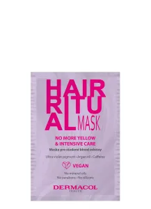 Dermacol Regeneračná maska pre studené blond odtiene Hair Ritual (No More Yellow & Intensive Care ) 15 ml