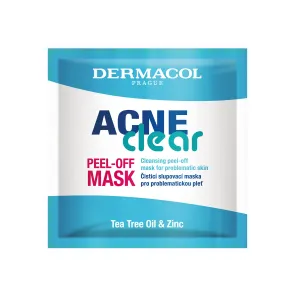 Dermacol AcneClear Peel-Off Mask 8 ml pleťová maska pre ženy na problematickú pleť s akné