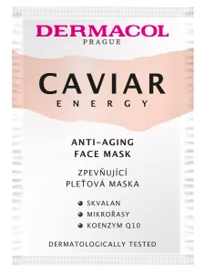 Dermacol Caviar Energy 2x8 ml pleťová maska na veľmi suchú pleť; výživa a regenerácia pleti; proti vráskam; spevnenie a lifting pleti