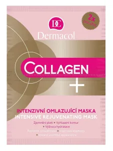 Dermacol Collagen+ 2x8 g pleťová maska pre ženy na veľmi suchú pleť; výživa a regenerácia pleti; proti vráskam; na dehydratovanu pleť