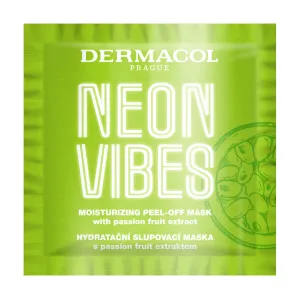 Dermacol Neon Vibes Moisturizing Peel-Off Mask 8 ml pleťová maska na veľmi suchú pleť; na rozjasnenie pleti; spevnenie a lifting pleti