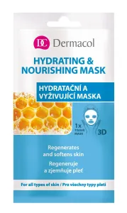 Dermacol Hydrating & Nourishing Mask 15 ml pleťová maska pre ženy na veľmi suchú pleť; výživa a regenerácia pleti; na dehydratovanu pleť