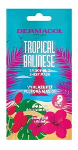 Dermacol Tropical Balinese Smoothing 1 ks pleťová maska pre ženy na veľmi suchú pleť; výživa a regenerácia pleti