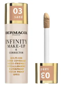 Dermacol Vysoko krycí make-up a korektor Infinity (Multi-Use Super Coverage Waterproof Touch) 20 g 03 Sand