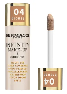 Dermacol Vysoko krycí make-up a korektor Infinity (Multi-Use Super Coverage Waterproof Touch) 20 g 04 Bronze