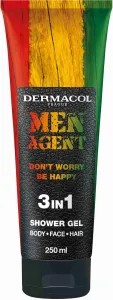 Dermacol Sprchový gél pre mužov Men Agent Don`t Worry Be Happy (3 in 1 Shower Gel) 250 ml