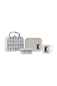 Detská raňajková súprava Design Letters Classics in a suitcase K 4-pak