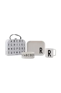 Detská raňajková súprava Design Letters Classics in a suitcase R 4-pak