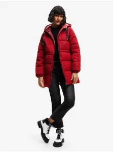 Red Desigual Kalmar Womens Winter Jacket - Ladies #1071867