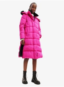 Pink Desigual Surrey Women's Winter Coat - Ladies #7757570