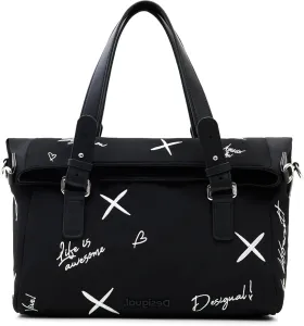 Čierna dámska vzorovaná kabelka Desigual Ekix Loverty 2.0