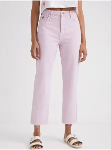 Light Pink Women Shortened Bootcut Jeans Desigual Lena - Women