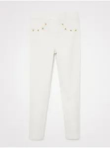 White Girly Slim Fit Jeans Desigual Tartaleta - Girls #665646