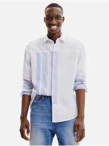 Modro-biela pánska pruhovaná košeľa Desigual Bernard #607984