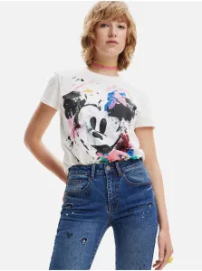 Desigual Dámske tričko Ts Mickey Crash Regular Fit 23SWTK591000 XL