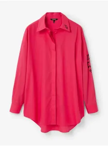 Tmavo ružová dámska košeľa Desigual Napoles #7449535