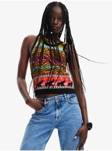 Black Desigual Xenia Womens Patterned Top - Women #5956664