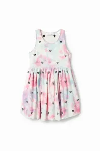 Dievčenské bavlnené šaty Desigual mini, áčkový strih #7525538