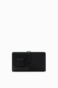 Peňaženka Desigual dámsky, čierna farba #7511965