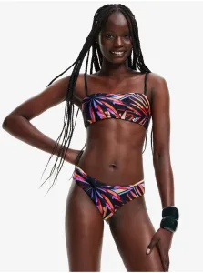 Black Womens Patterned Swimwear Upper Wall Desigual Playa - Women #5766832