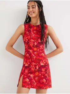 Červené dámské květované šaty Desigual Amapola #709242