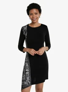 Black Asymmetrical Dress Desigual Vest Los Angeles - Women