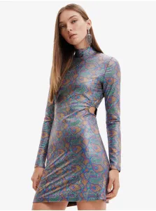Spoločenské šaty pre ženy Desigual - svetlozelená, ružová, modrá, fialová #596260