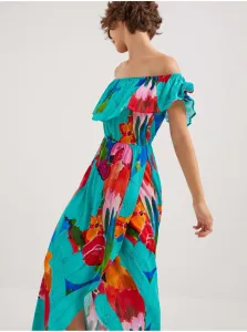 Letné a plážové šaty pre ženy Desigual - tyrkysová #709281