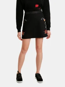 Black floral skirt Desigual Inaya - Ladies #1050651