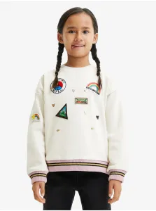 Desigual Verde Cream Sweatshirt for Girls - Girls #642075