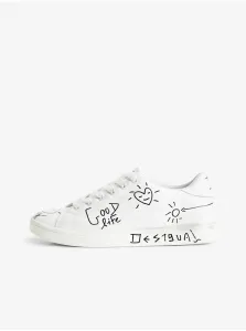 White Desigual Cosmic Alexis Womens Sneakers - Women