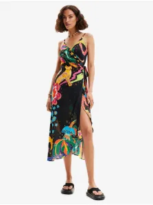 Black Women's Wrap Beach Dress Desigual Selva - Women's #9271304